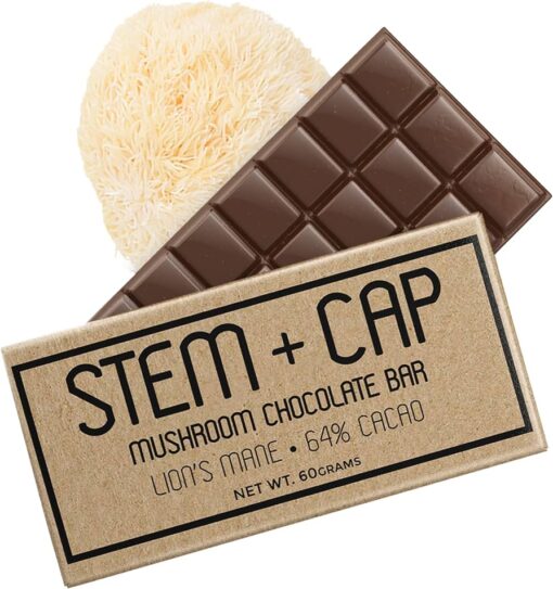 Stem+Cap Lion's Mane Mushroom Chocolate Bar